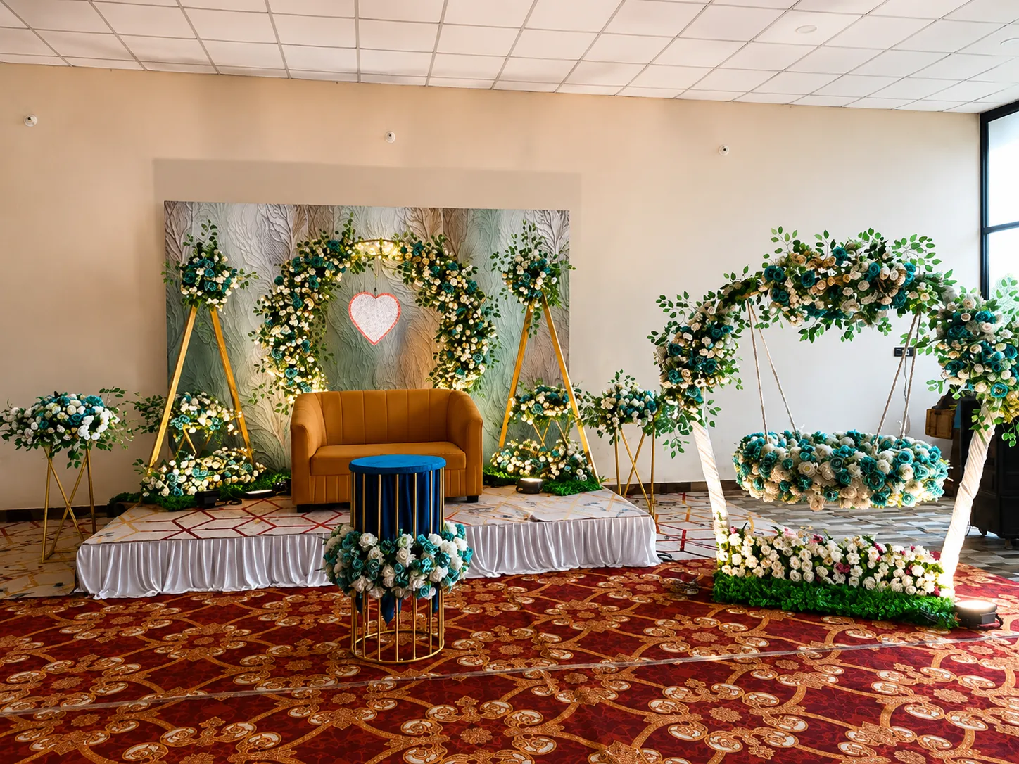 Cradling Ceremony Stage, Baby Cradling Ceremony, Lobo Events Karkala